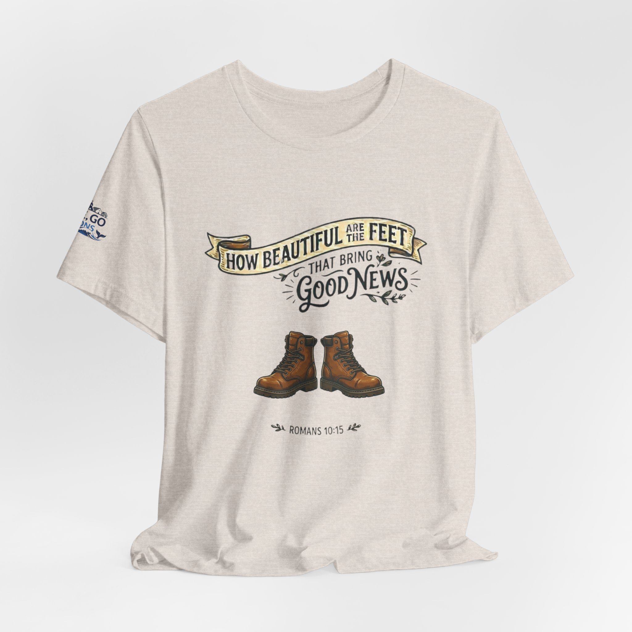 How Beautiful Are the Feet Tee — Christian Faith Graphic T-Shirt - Image 21