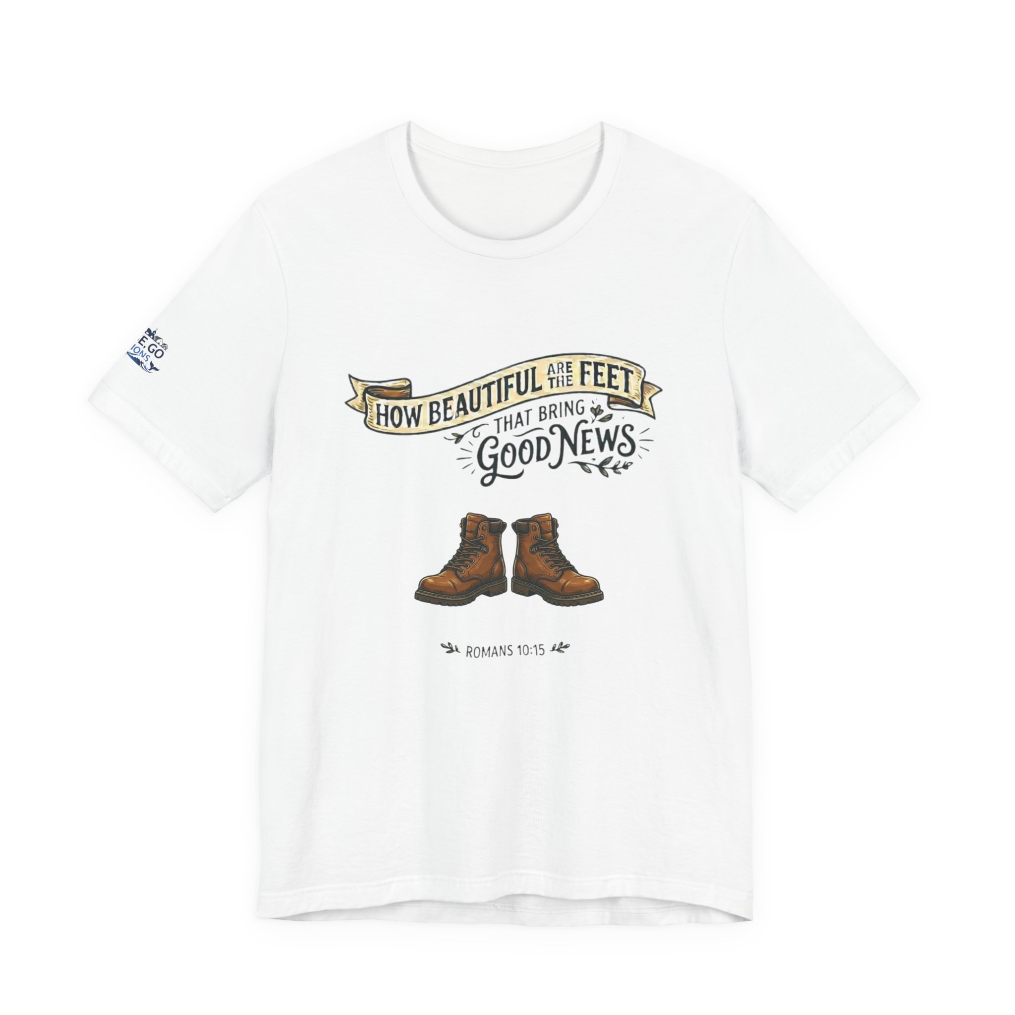 How Beautiful Are the Feet Tee — Christian Faith Graphic T-Shirt - Image 6