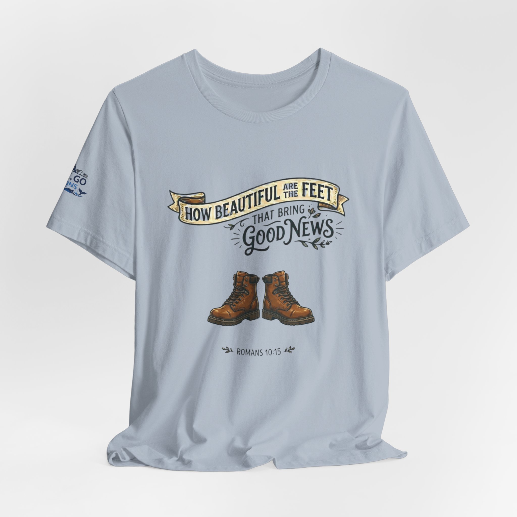 How Beautiful Are the Feet Tee — Christian Faith Graphic T-Shirt - Image 29