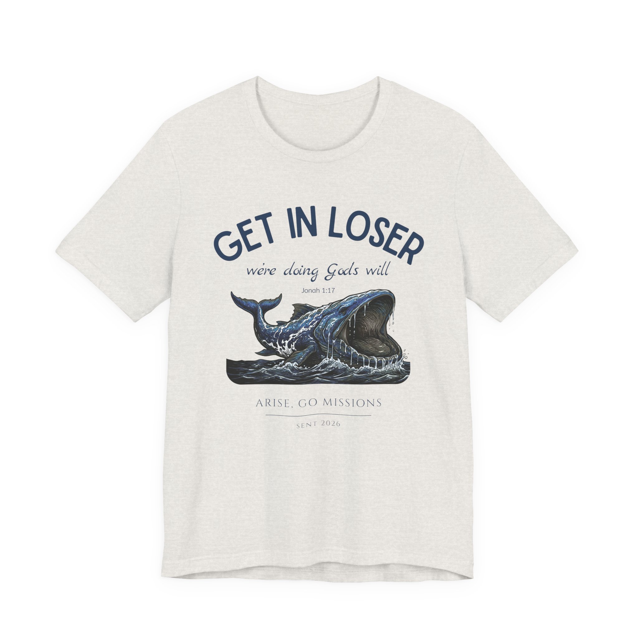 Get In Loser Whale Tee — Funny Ocean Graphic T-Shirt