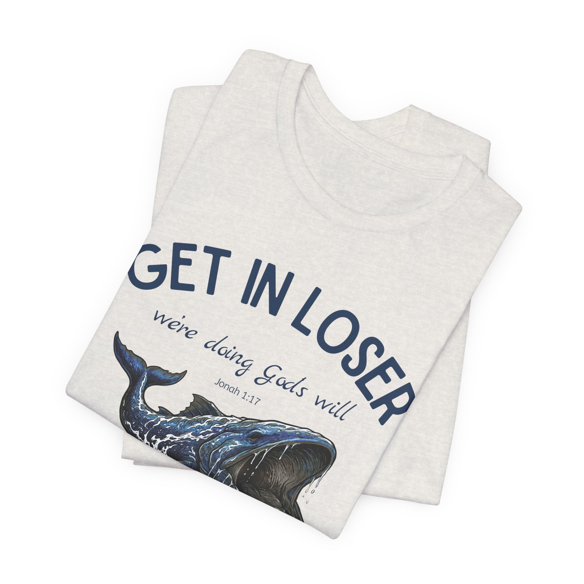 Get In Loser Whale Tee — Funny Ocean Graphic T-Shirt - Image 3
