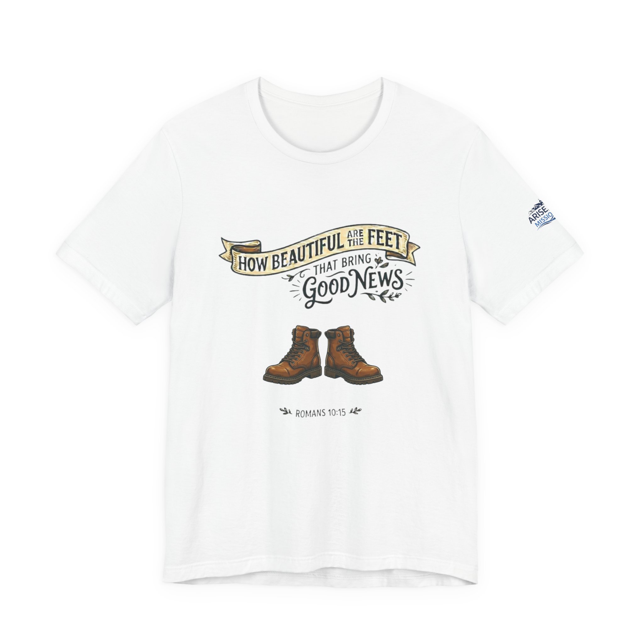 How Beautiful Are the Feet Tee — Christian Faith Graphic T-Shirt - Image 5