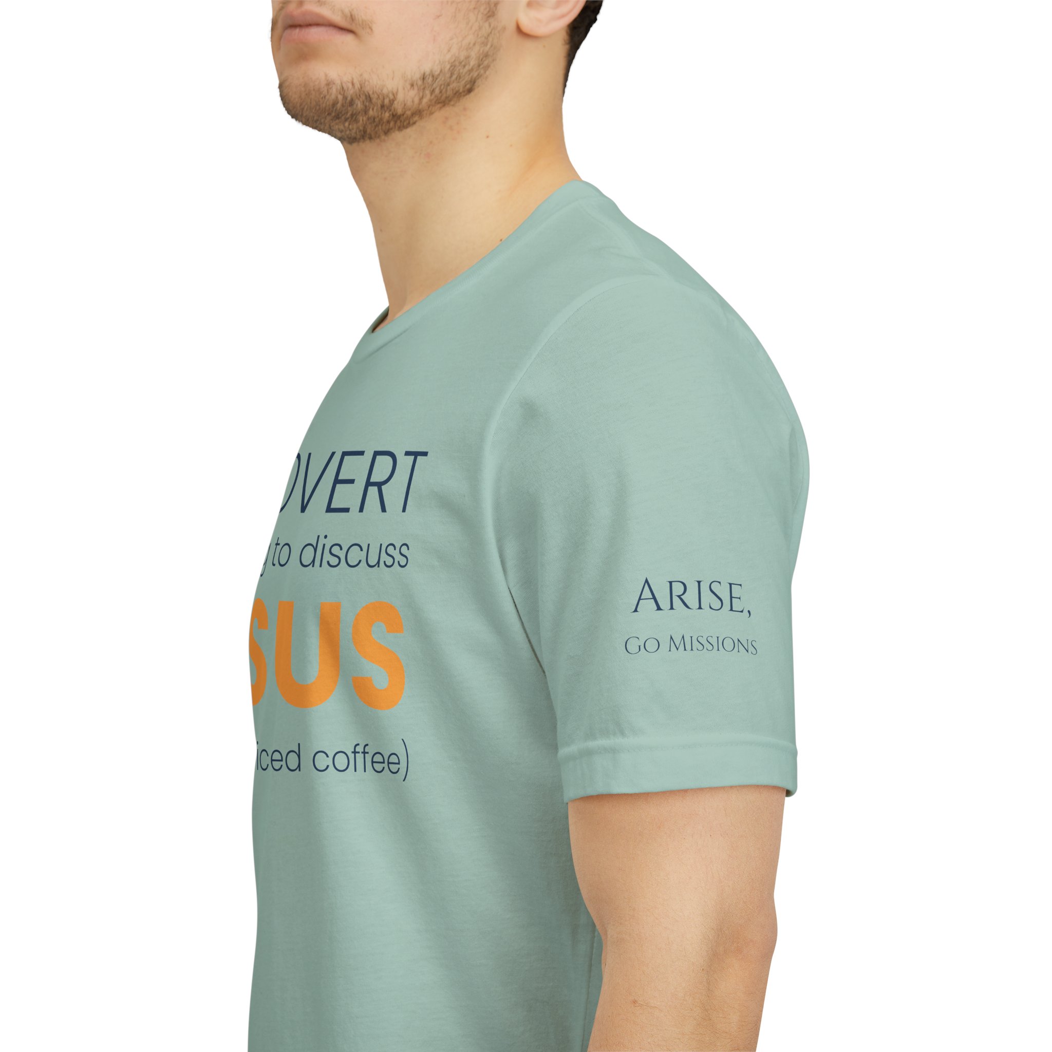 Introvert but Willing to Discuss Jesus & Iced Coffee T-Shirt - Image 20