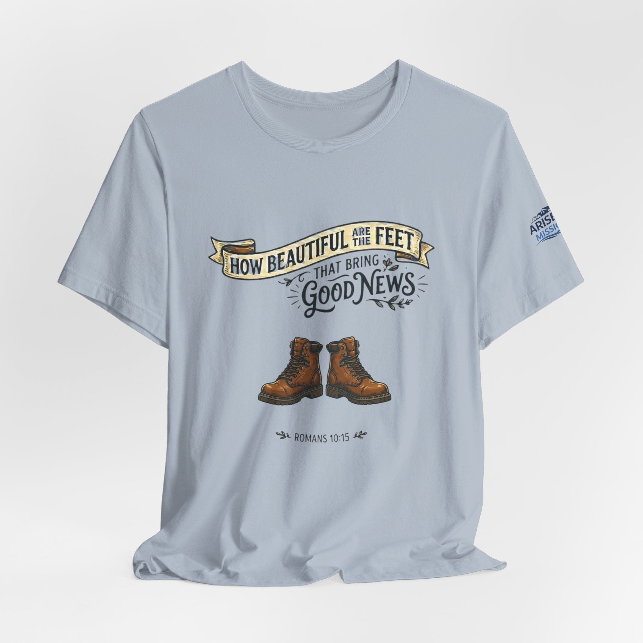 How Beautiful Are the Feet Tee — Christian Faith Graphic T-Shirt - Image 27