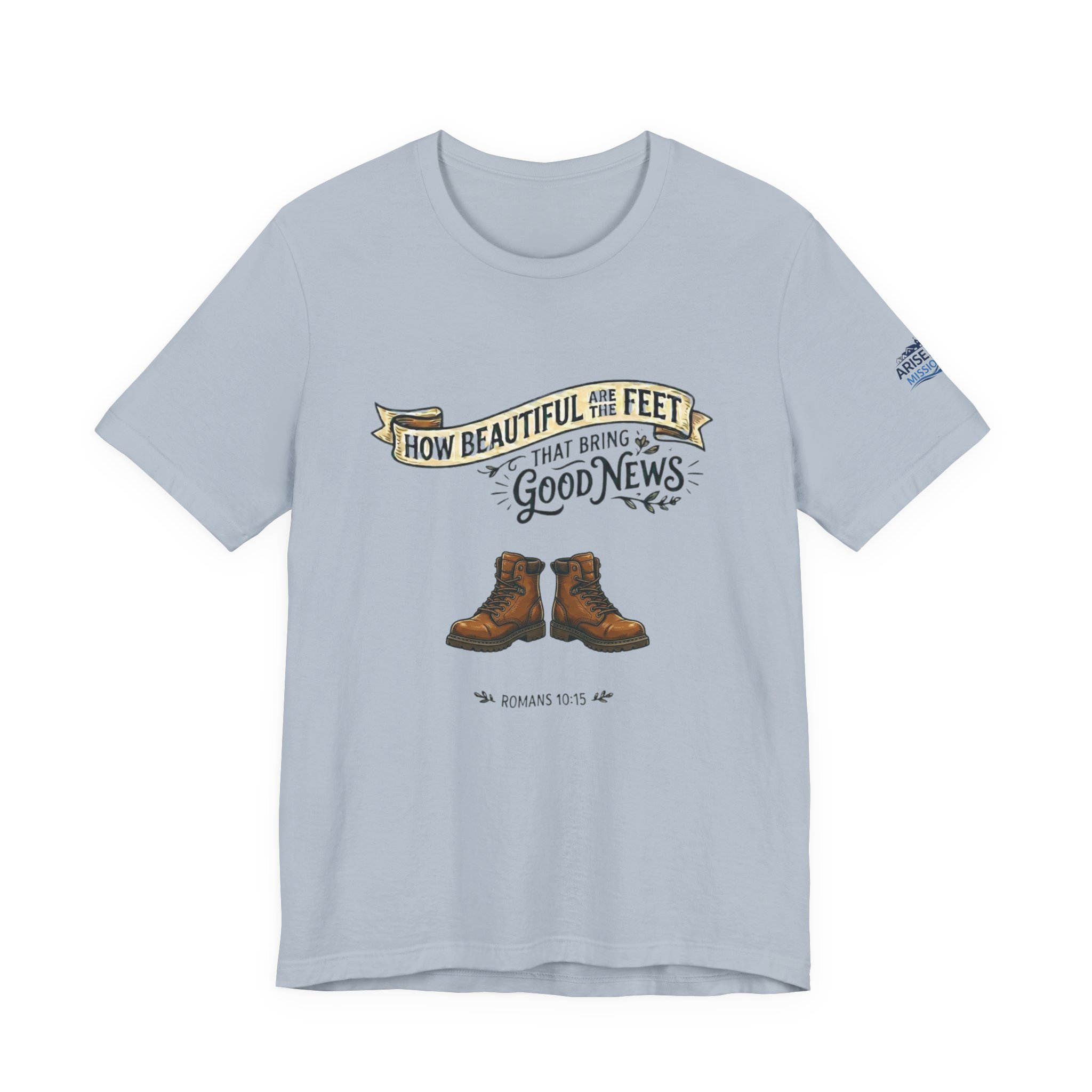 How Beautiful Are the Feet Tee — Christian Faith Graphic T-Shirt - Image 25