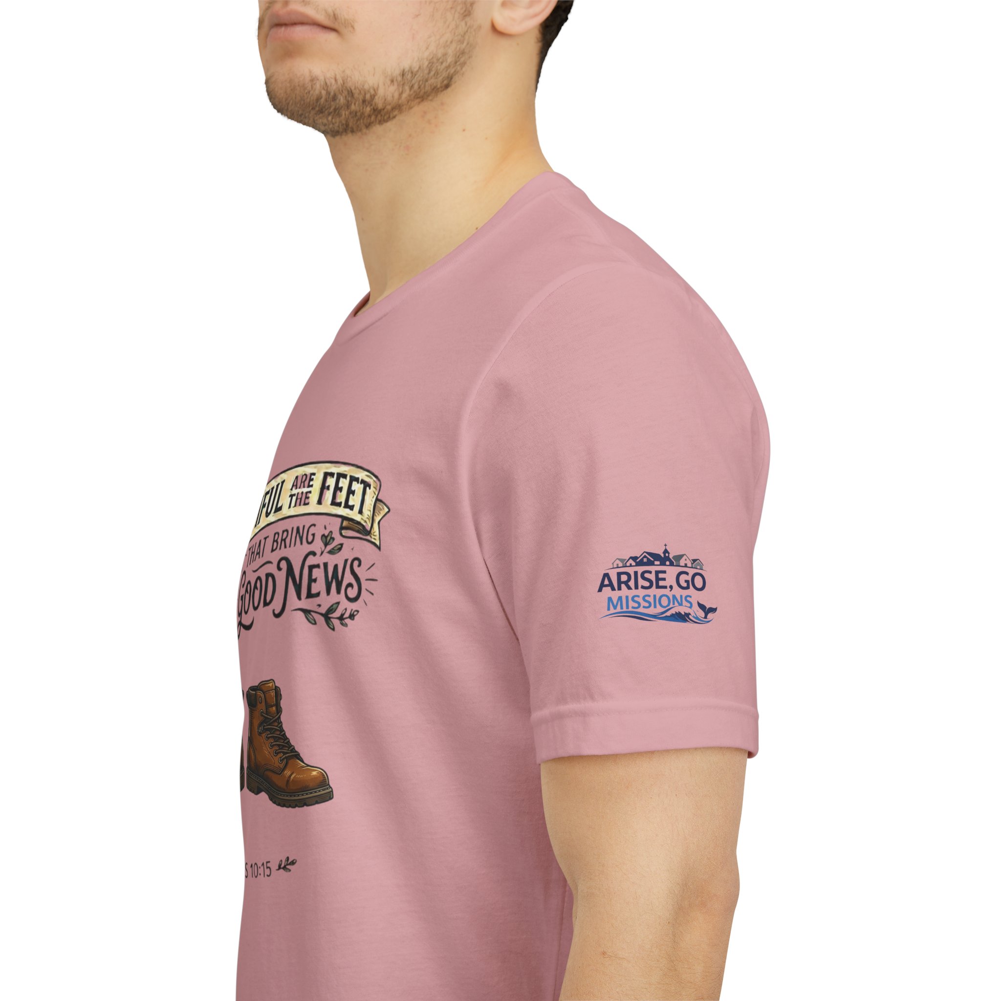 How Beautiful Are the Feet Tee — Christian Faith Graphic T-Shirt - Image 36