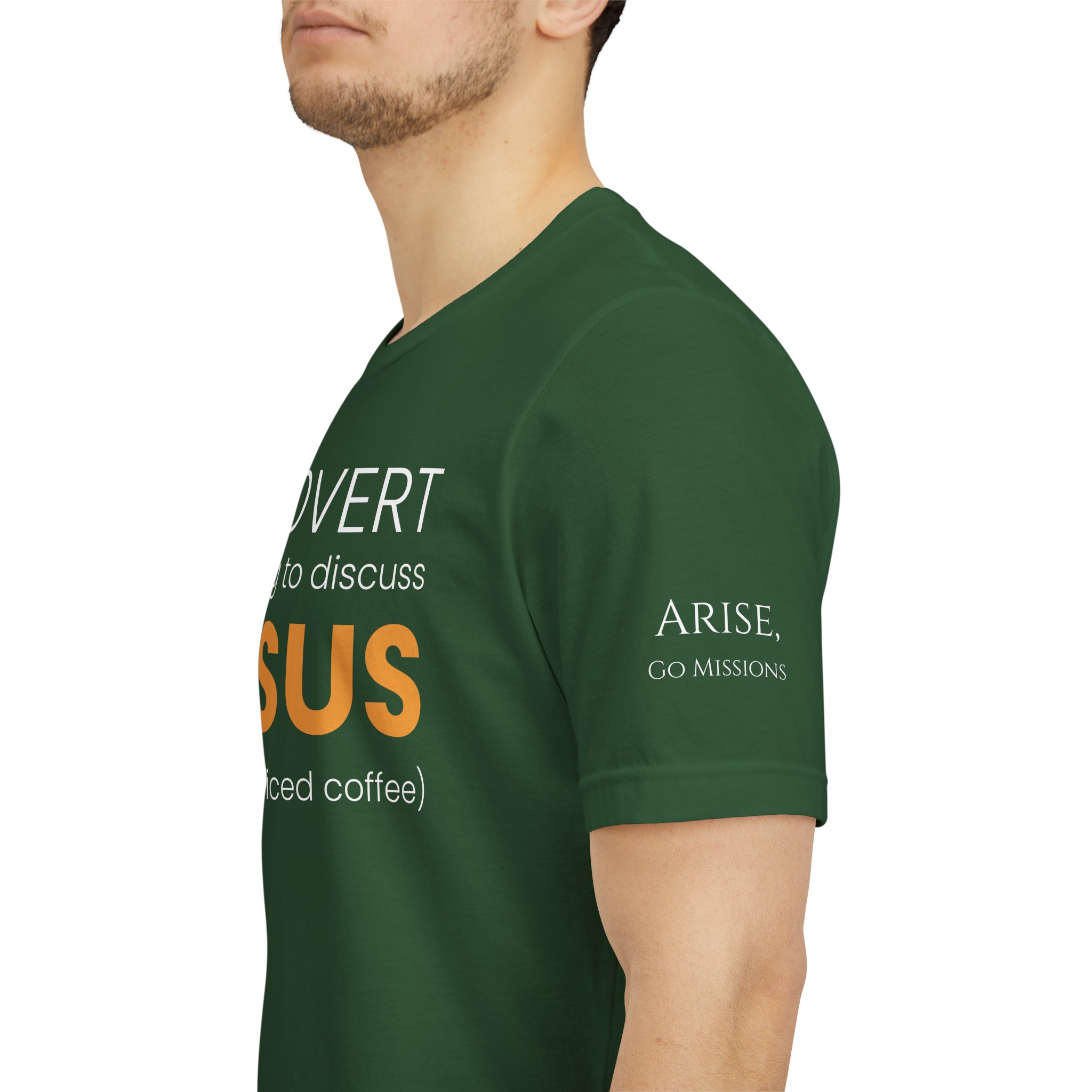 Introvert but Willing to Discuss Jesus & Iced Coffee T-Shirt - Image 24