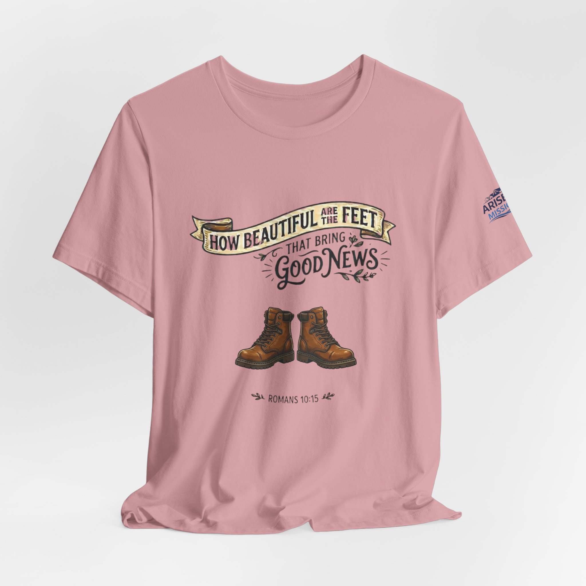 How Beautiful Are the Feet Tee — Christian Faith Graphic T-Shirt - Image 35