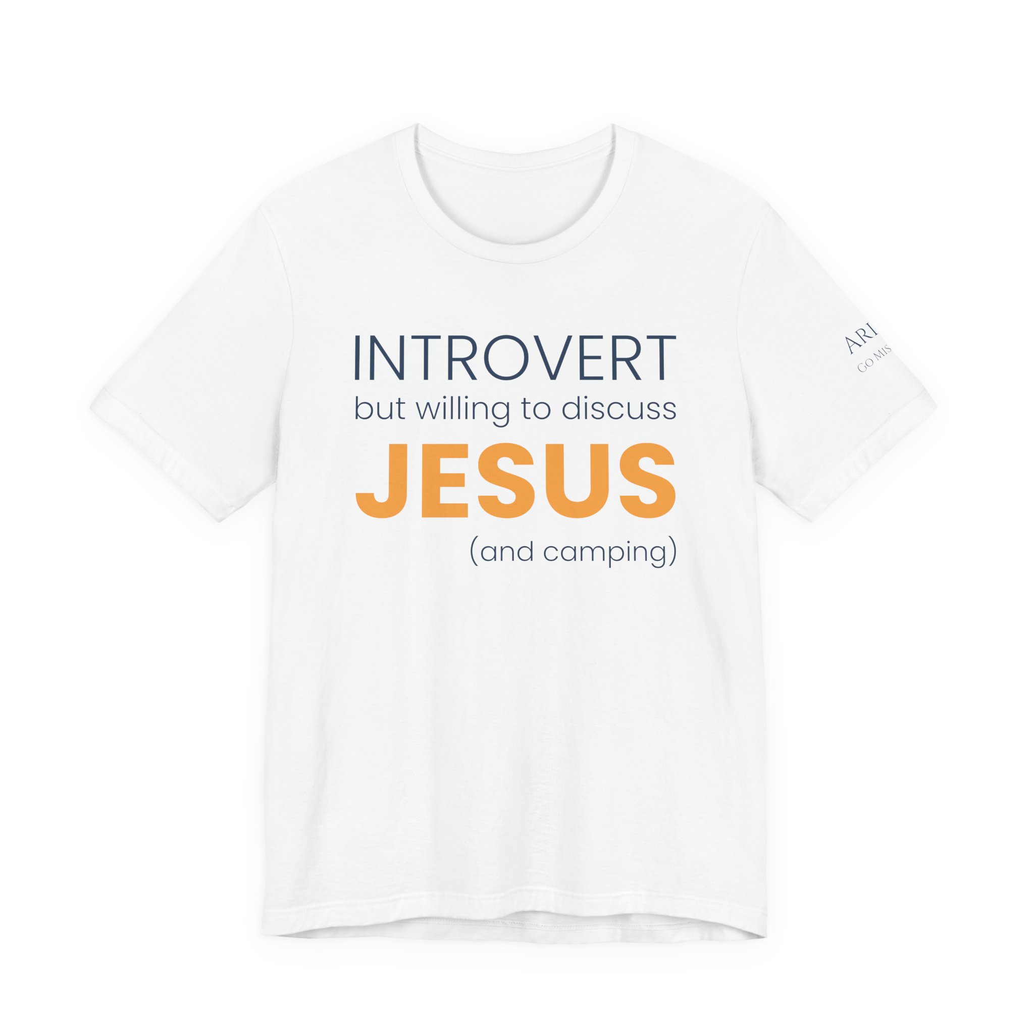 Introvert but Willing to Discuss Jesus & Camping T-Shirt - Image 5