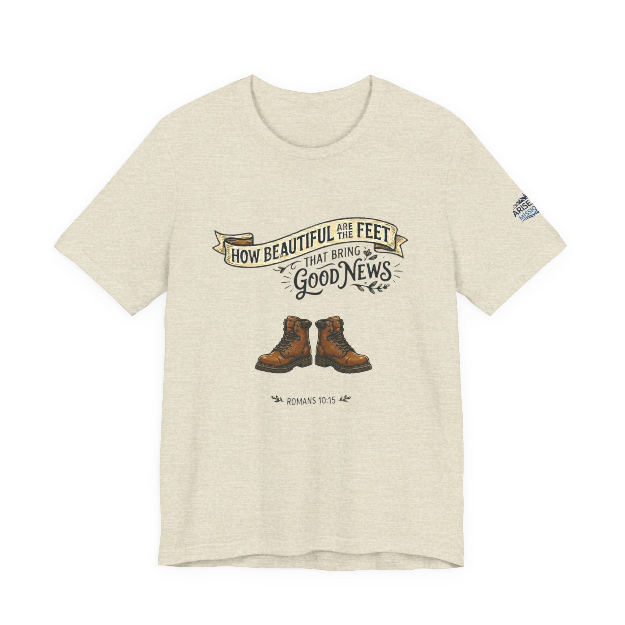 How Beautiful Are the Feet Tee — Christian Faith Graphic T-Shirt - Image 21