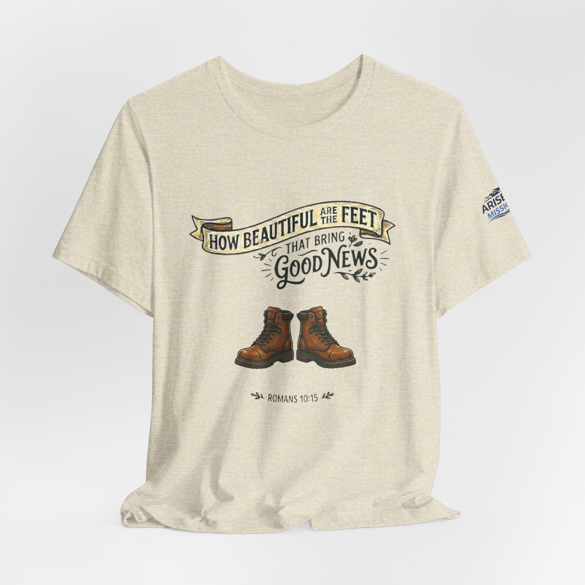 How Beautiful Are the Feet Tee — Christian Faith Graphic T-Shirt - Image 23