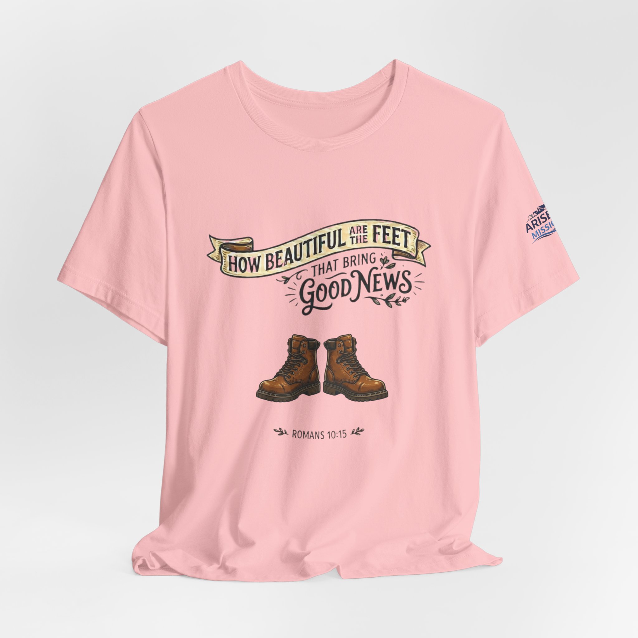 How Beautiful Are the Feet Tee — Christian Faith Graphic T-Shirt - Image 31