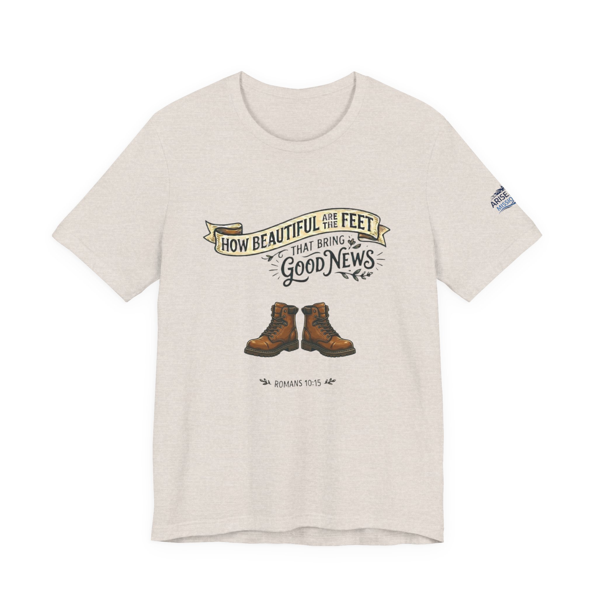 How Beautiful Are the Feet Tee — Christian Faith Graphic T-Shirt - Image 17