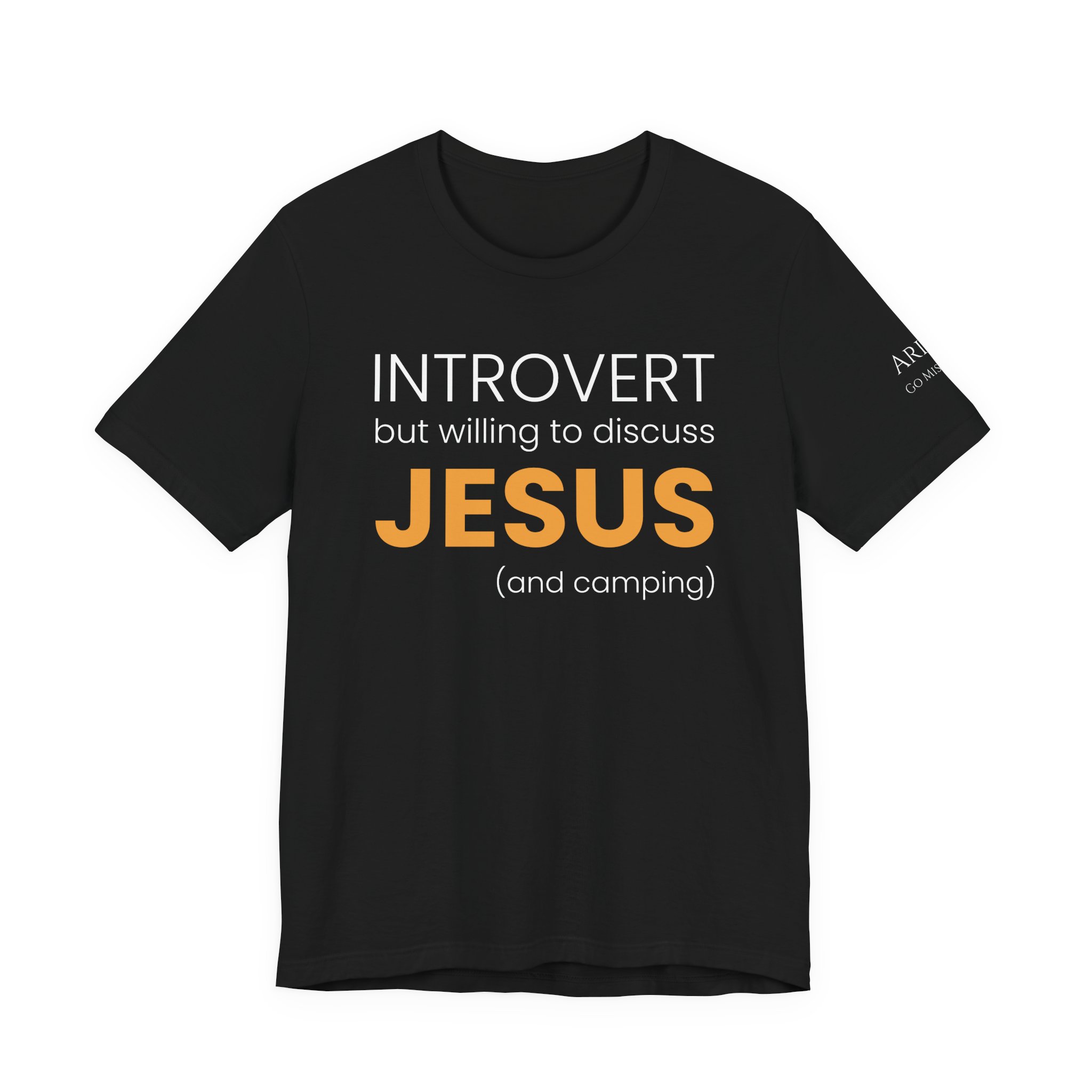 Introvert but Willing to Discuss Jesus & Camping T-Shirt - Image 9