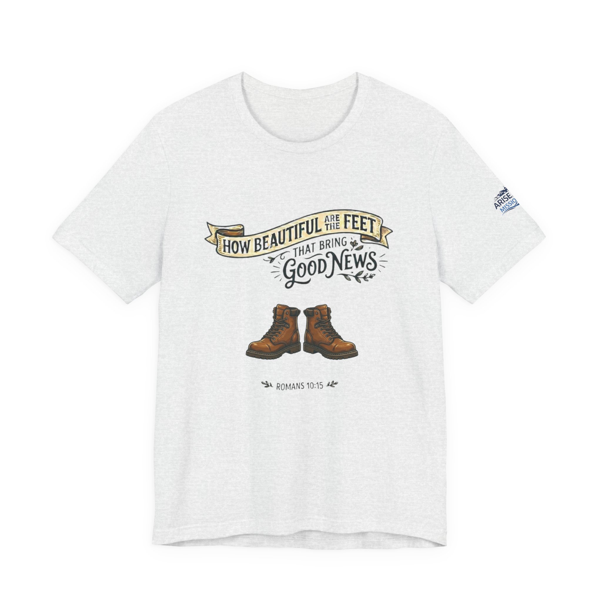 How Beautiful Are the Feet Tee — Christian Faith Graphic T-Shirt - Image 9