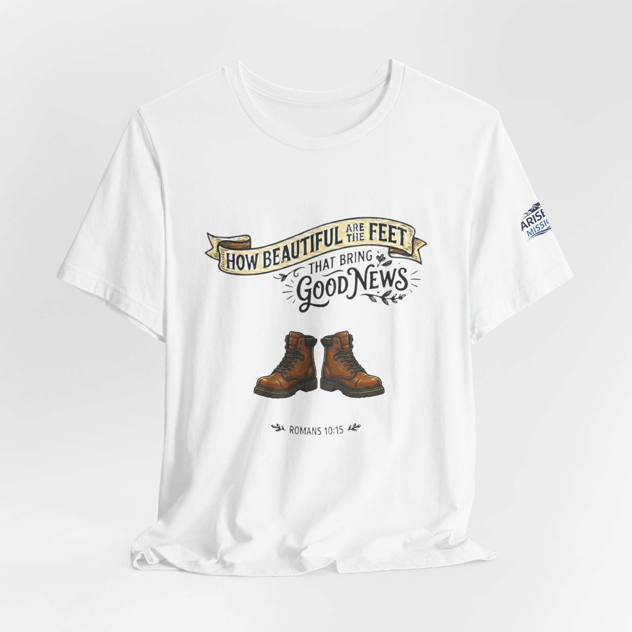 How Beautiful Are the Feet Tee — Christian Faith Graphic T-Shirt - Image 7