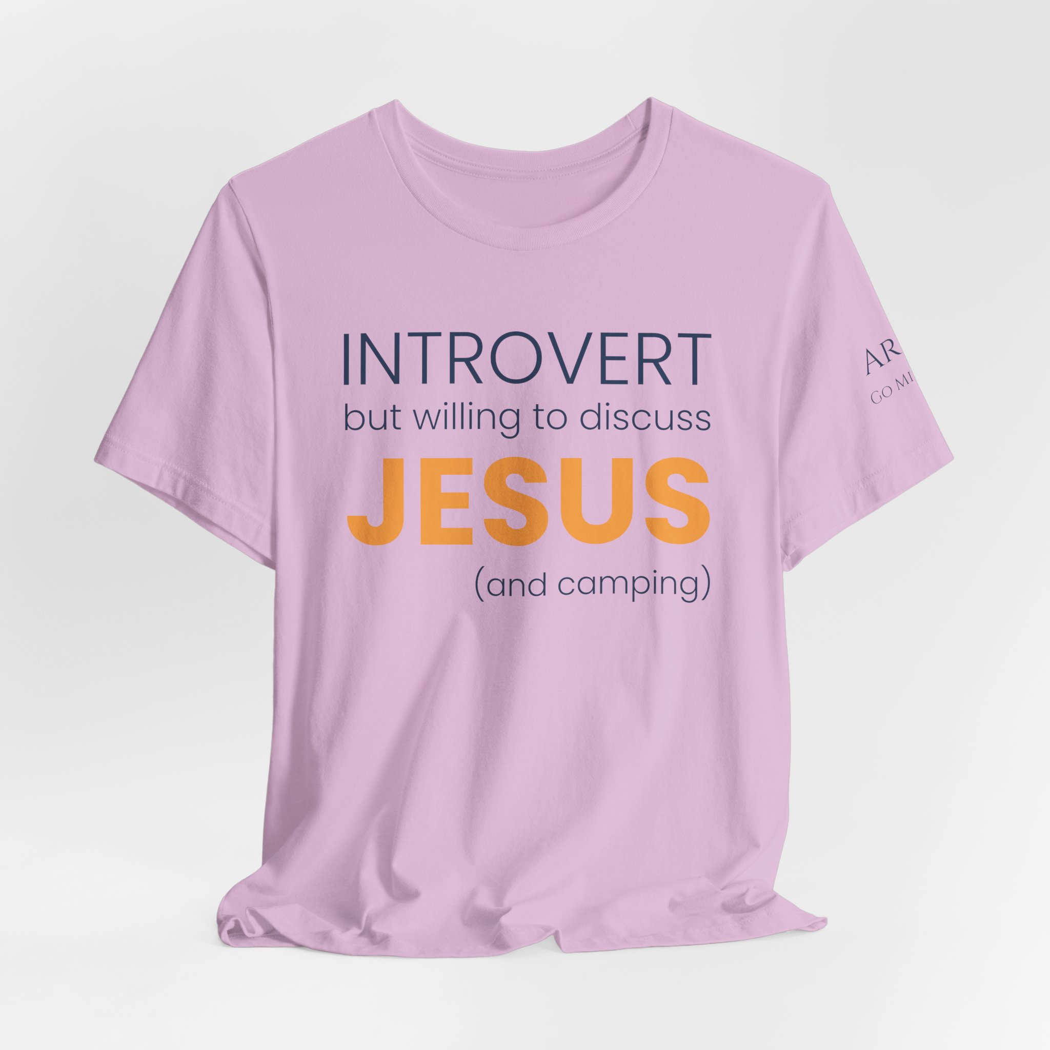 Introvert but Willing to Discuss Jesus & Camping T-Shirt - Image 31