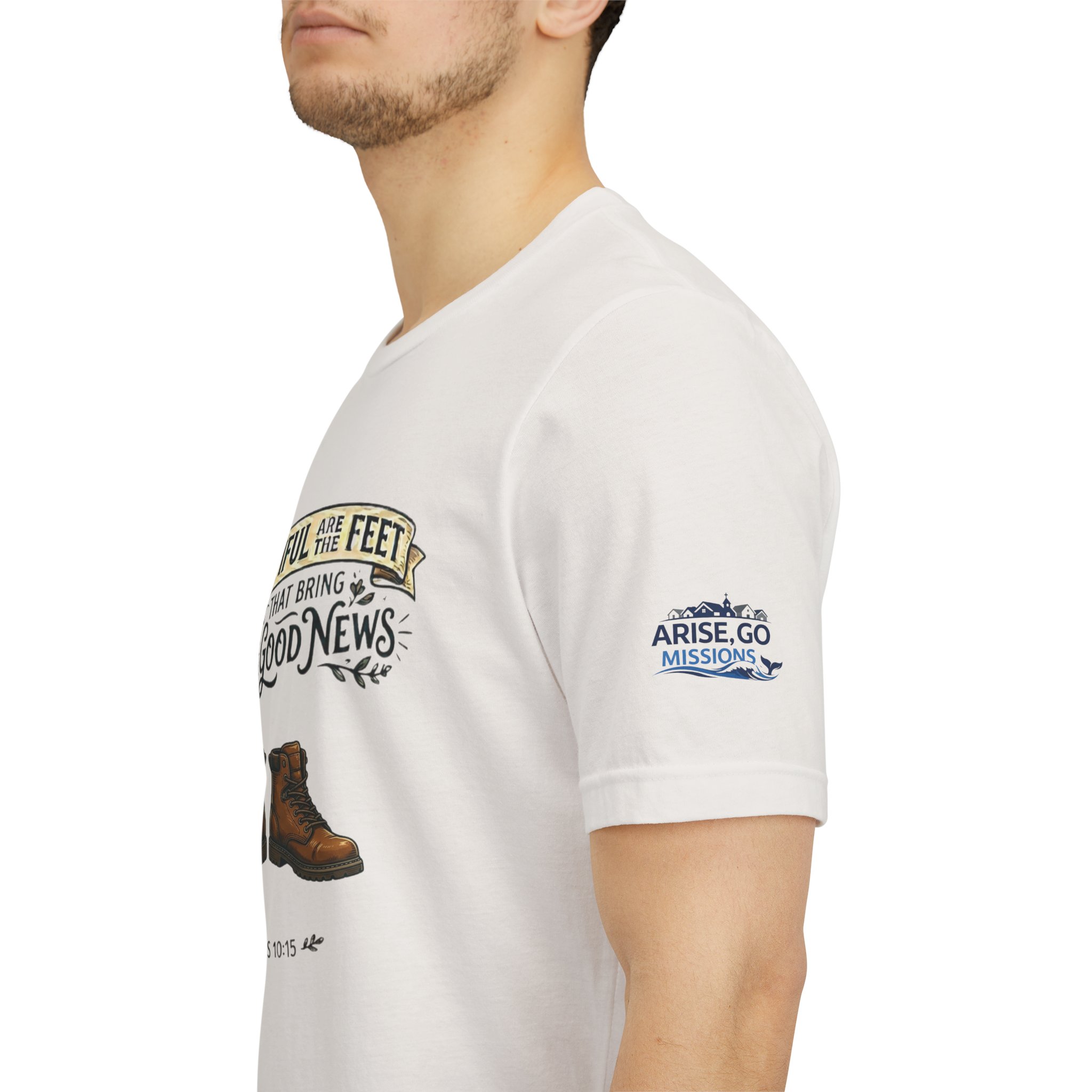 How Beautiful Are the Feet Tee — Christian Faith Graphic T-Shirt - Image 16