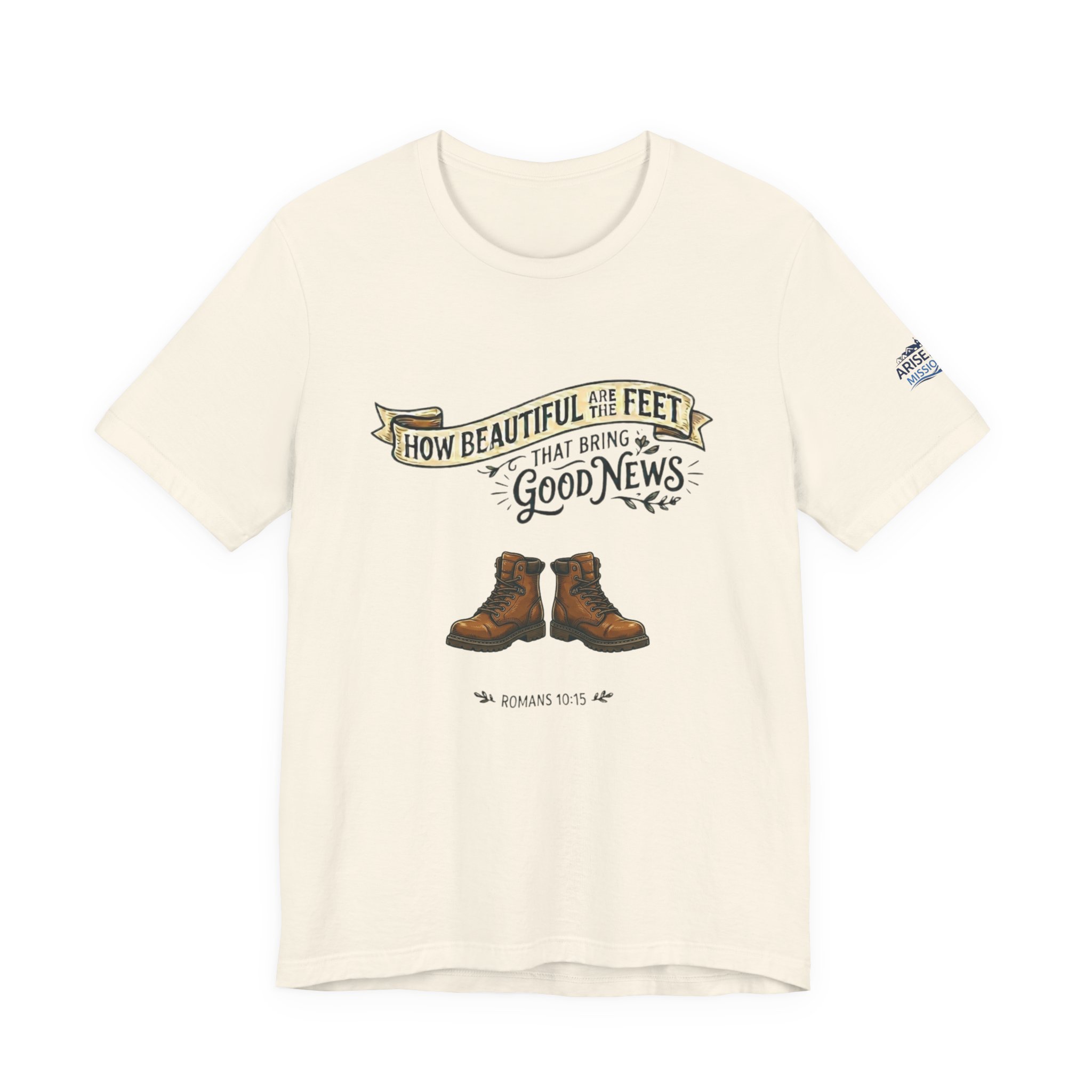 How Beautiful Are the Feet Tee — Christian Faith Graphic T-Shirt