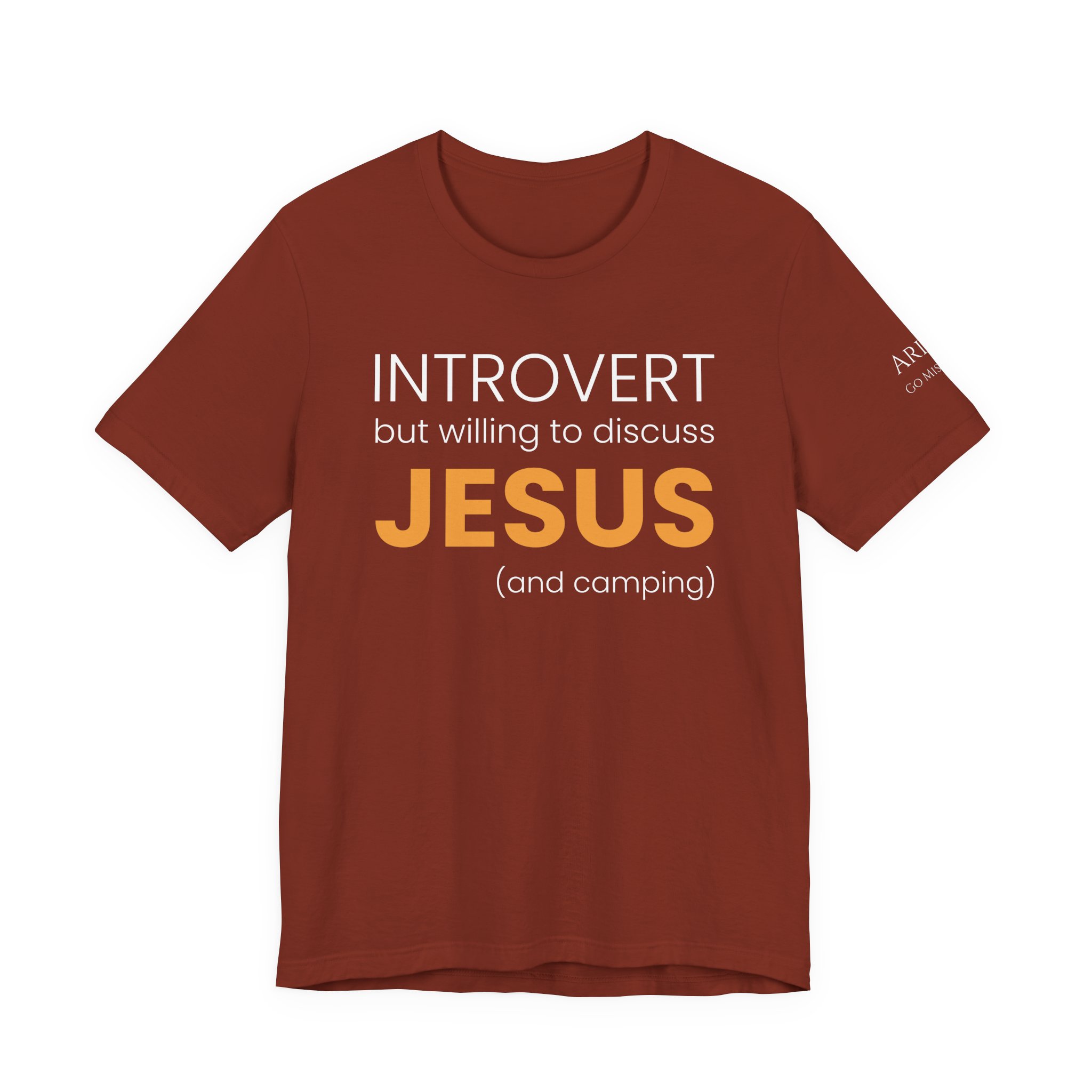 Introvert but Willing to Discuss Jesus & Camping T-Shirt