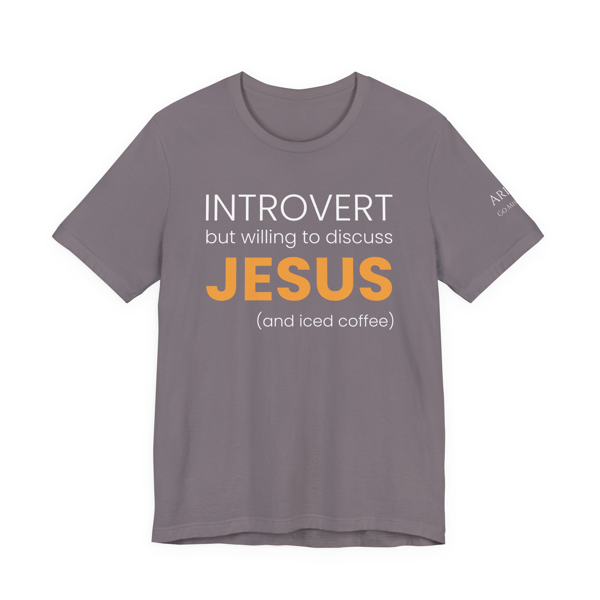 Introvert but Willing to Discuss Jesus & Iced Coffee T-Shirt - Image 33
