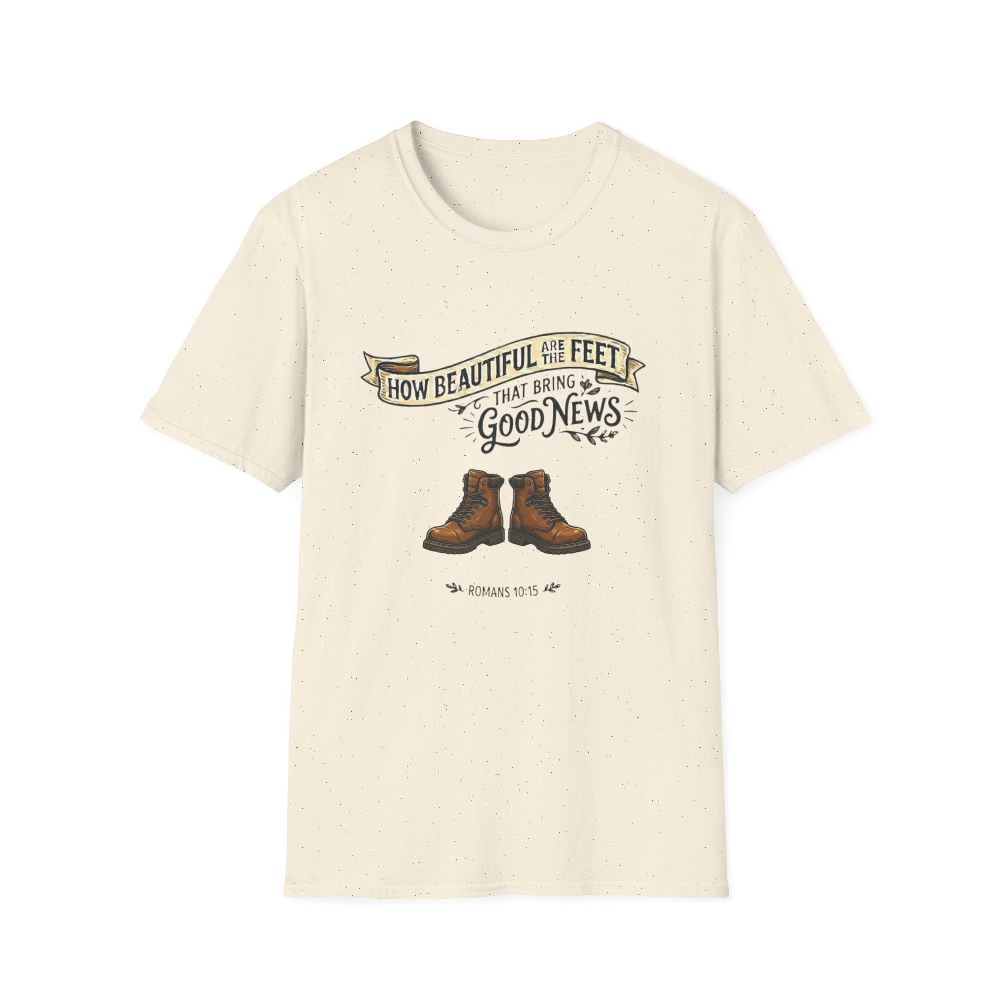 T‑Shirt — “How Beautiful Are the Feet That Bring Good News” Christian Inspirational Tee - Image 5