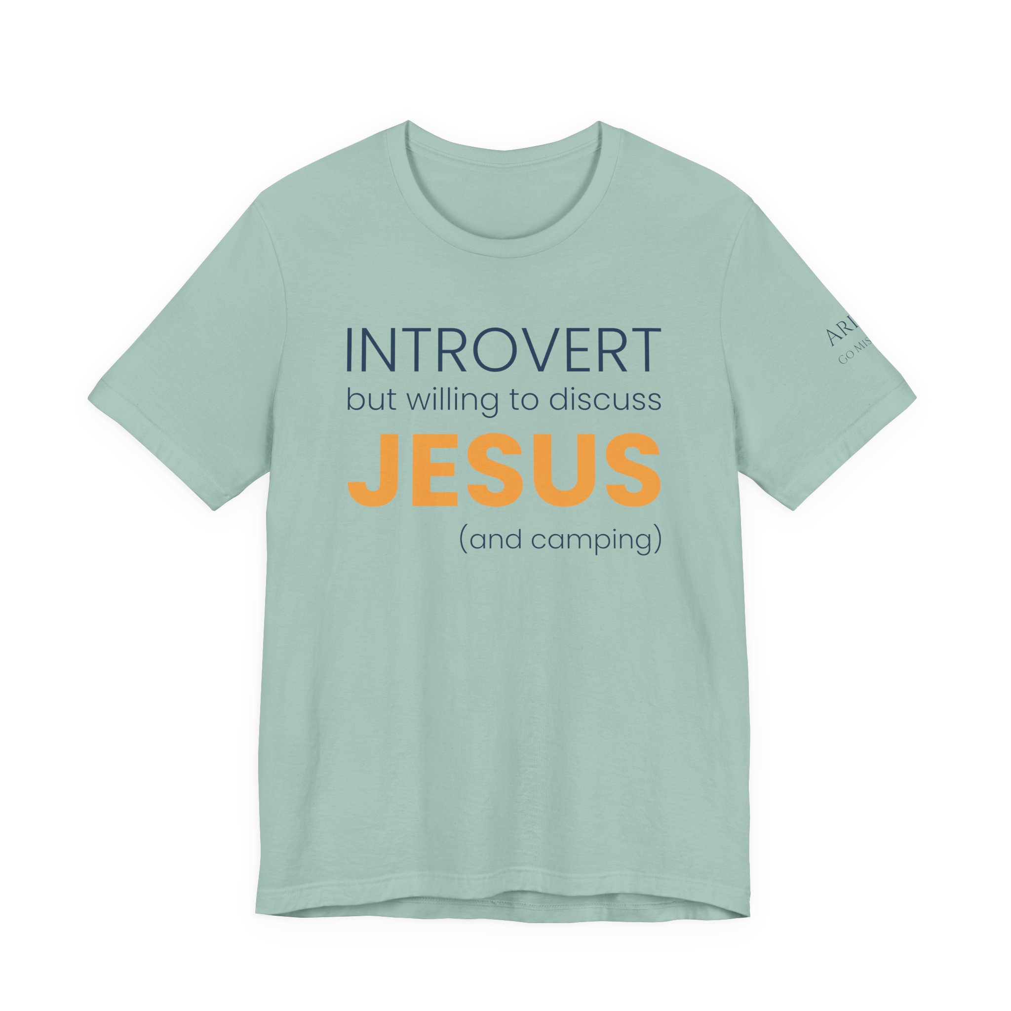 Introvert but Willing to Discuss Jesus & Camping T-Shirt - Image 17