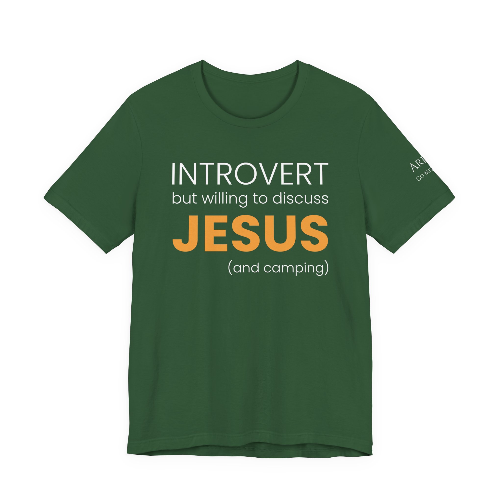 Introvert but Willing to Discuss Jesus & Camping T-Shirt - Image 21