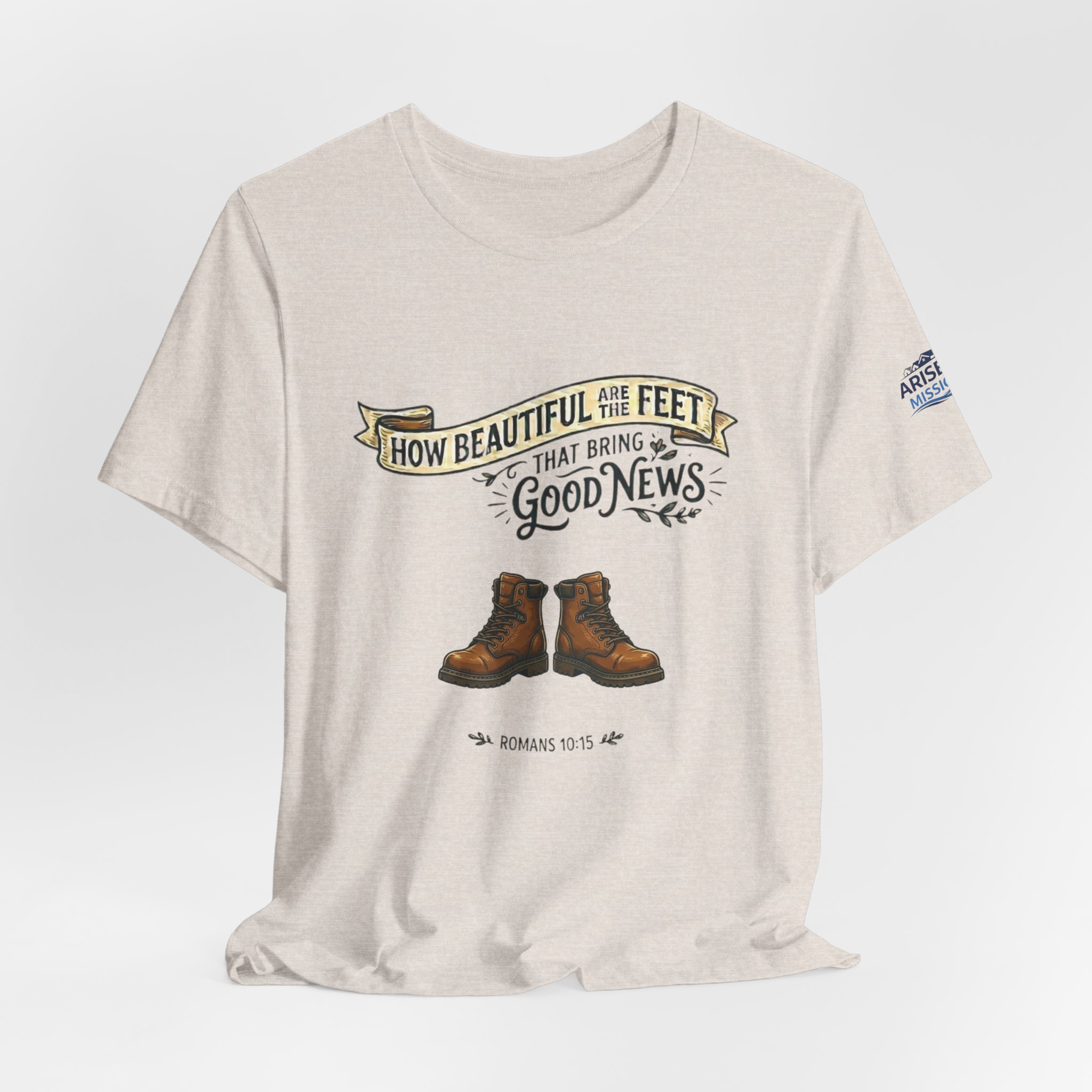 How Beautiful Are the Feet Tee — Christian Faith Graphic T-Shirt - Image 19