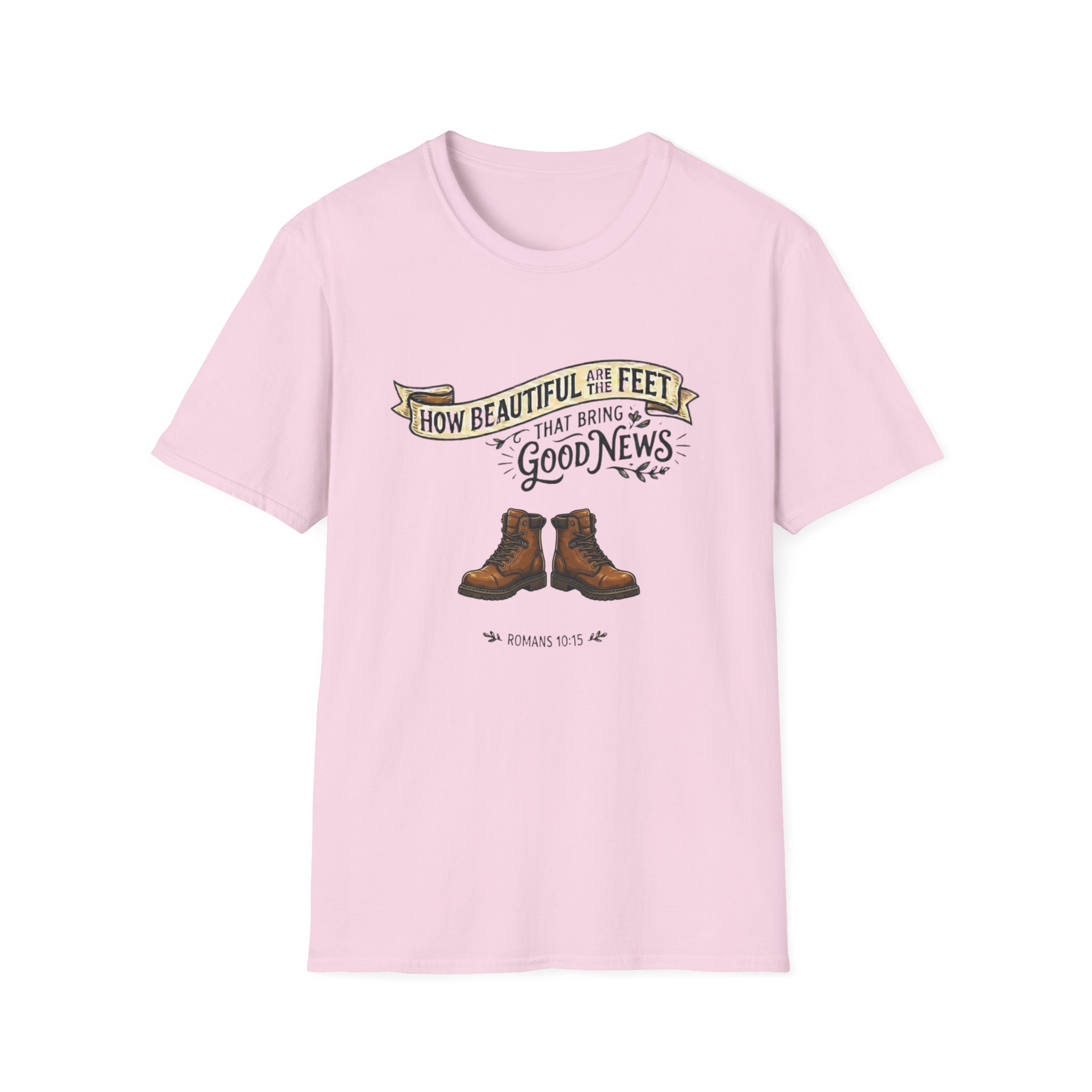 T‑Shirt — “How Beautiful Are the Feet That Bring Good News” Christian Inspirational Tee - Image 9