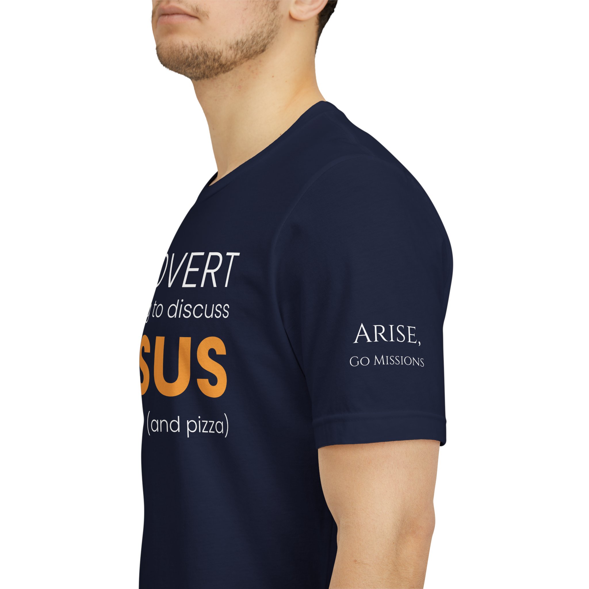 Introvert but Willing to Discuss Jesus & Pizza T-Shirt - Image 28
