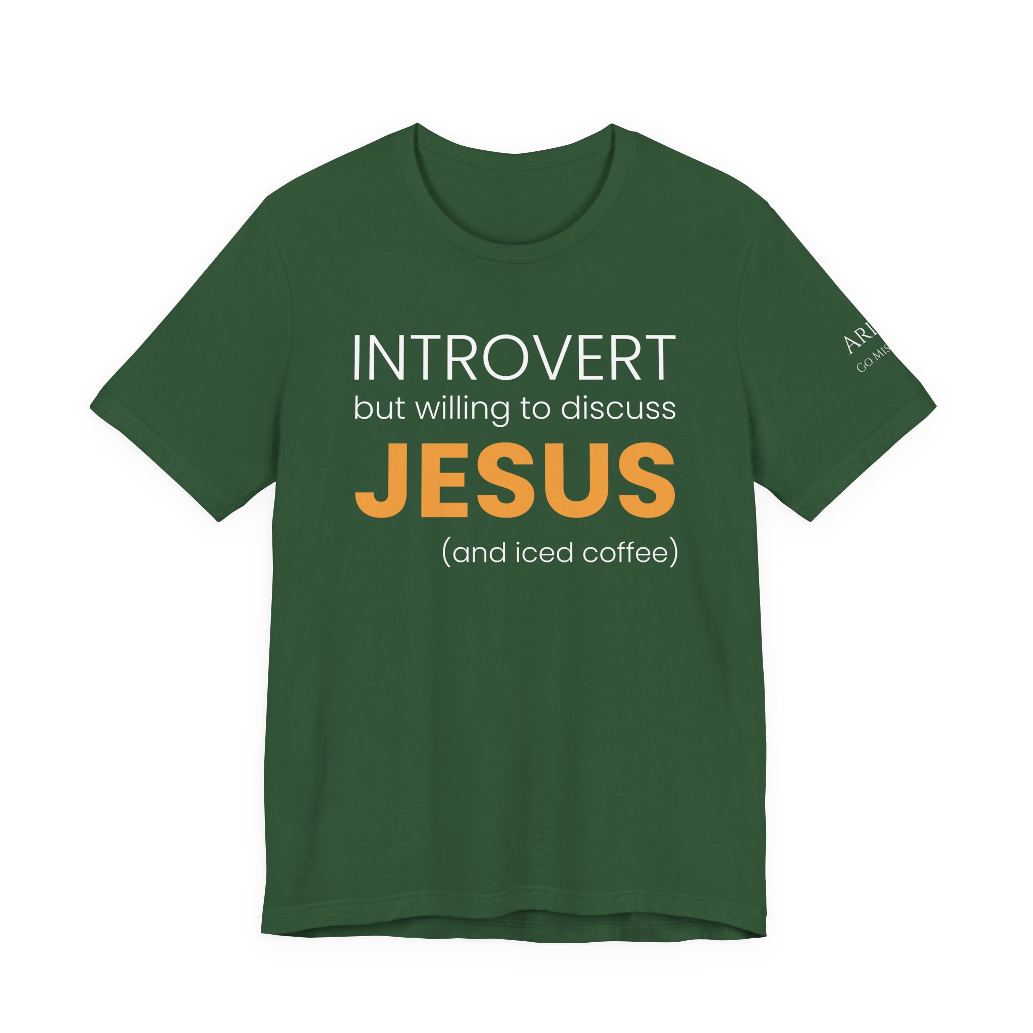 Introvert but Willing to Discuss Jesus & Iced Coffee T-Shirt - Image 21