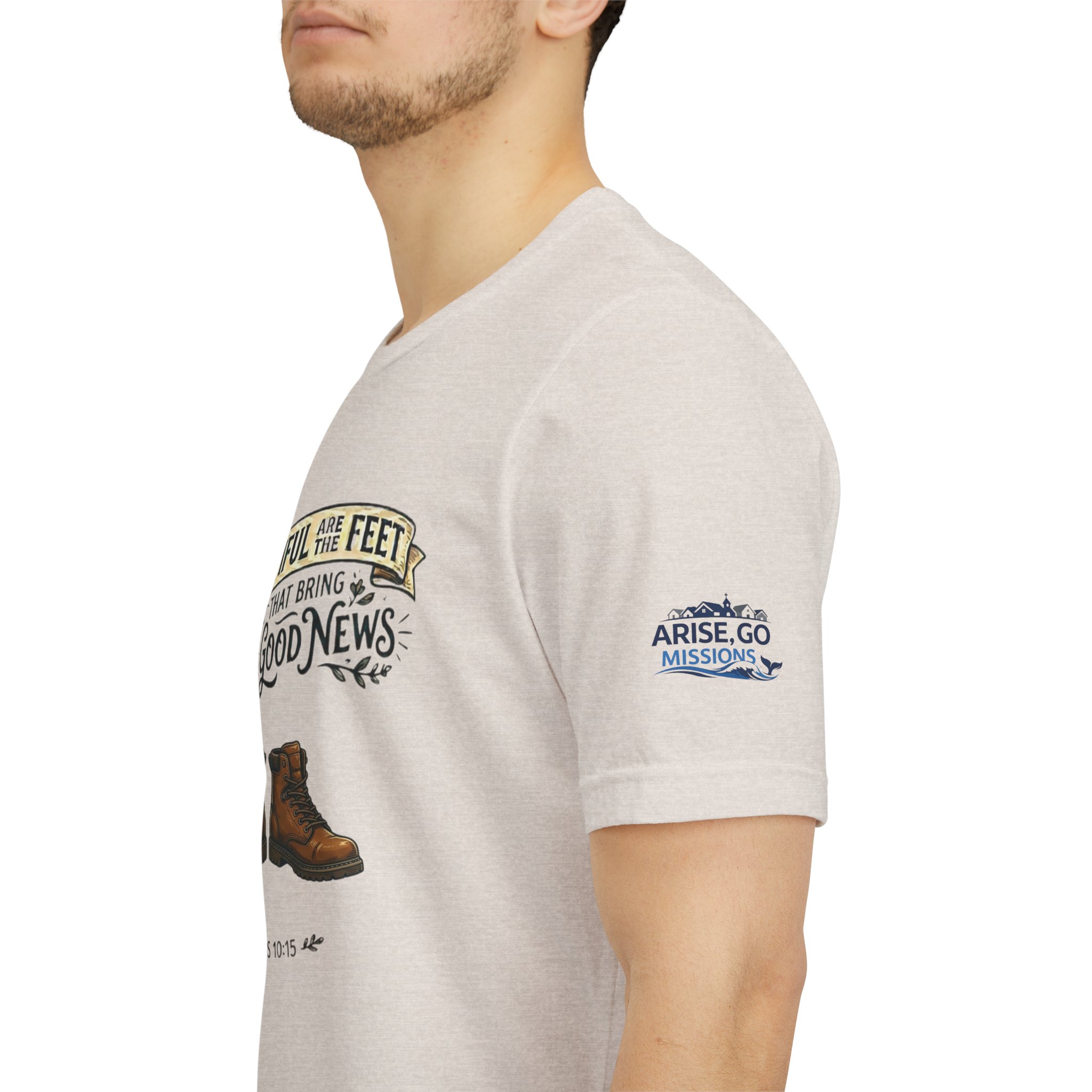 How Beautiful Are the Feet Tee — Christian Faith Graphic T-Shirt - Image 20