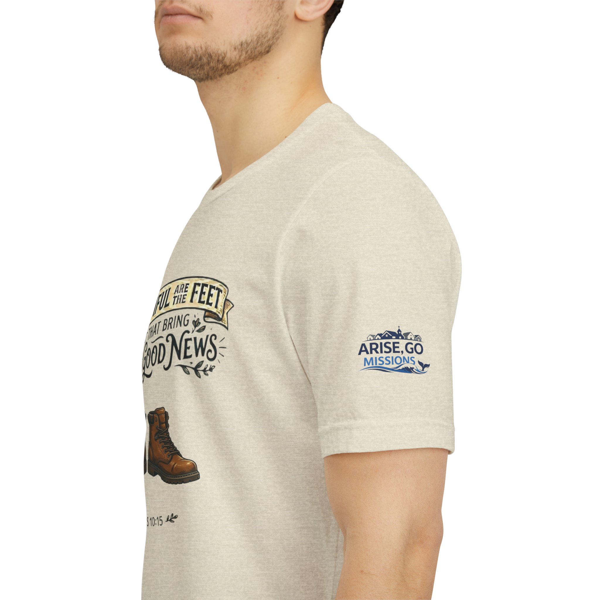 How Beautiful Are the Feet Tee — Christian Faith Graphic T-Shirt - Image 24