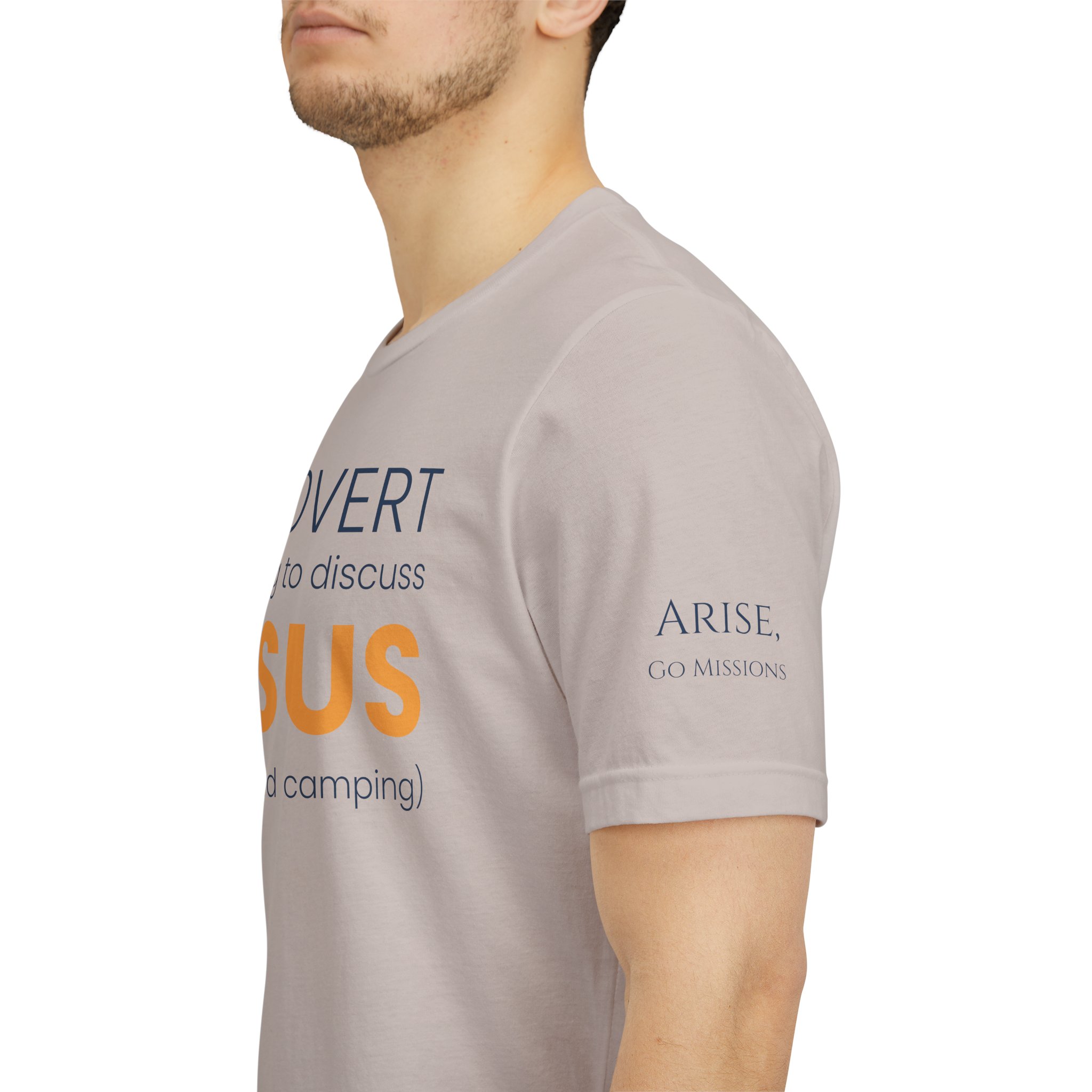 Introvert but Willing to Discuss Jesus & Camping T-Shirt - Image 16
