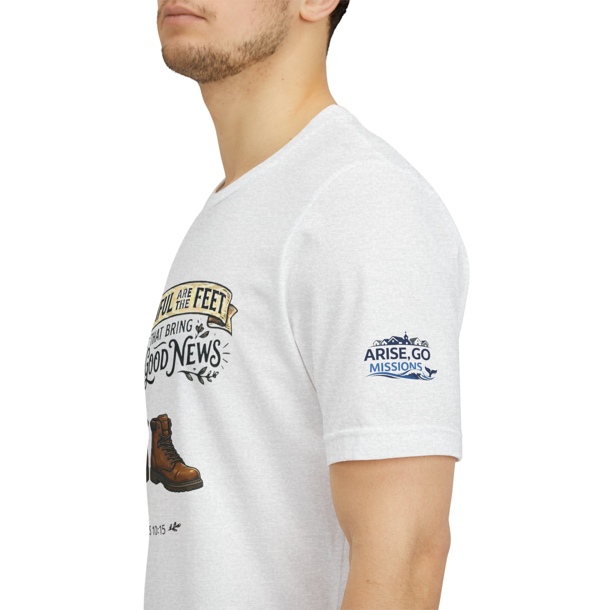 How Beautiful Are the Feet Tee — Christian Faith Graphic T-Shirt - Image 12