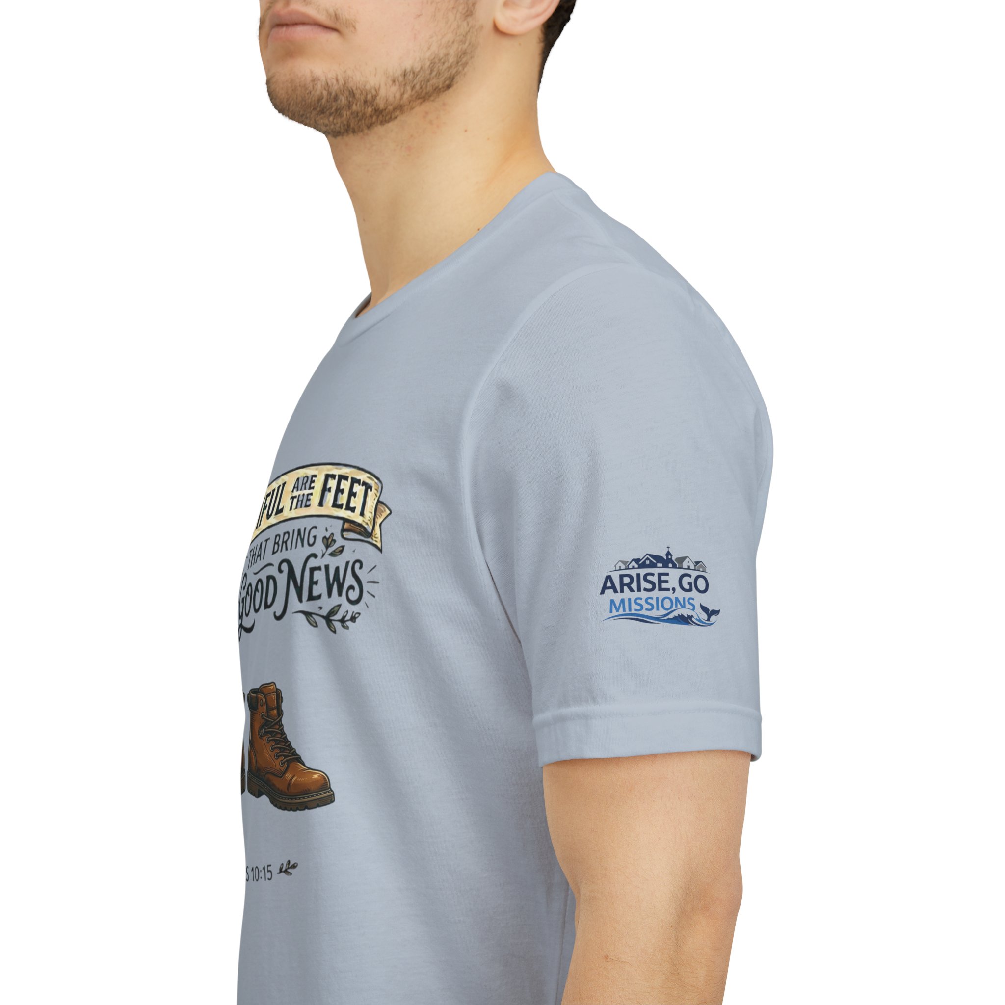 How Beautiful Are the Feet Tee — Christian Faith Graphic T-Shirt - Image 28