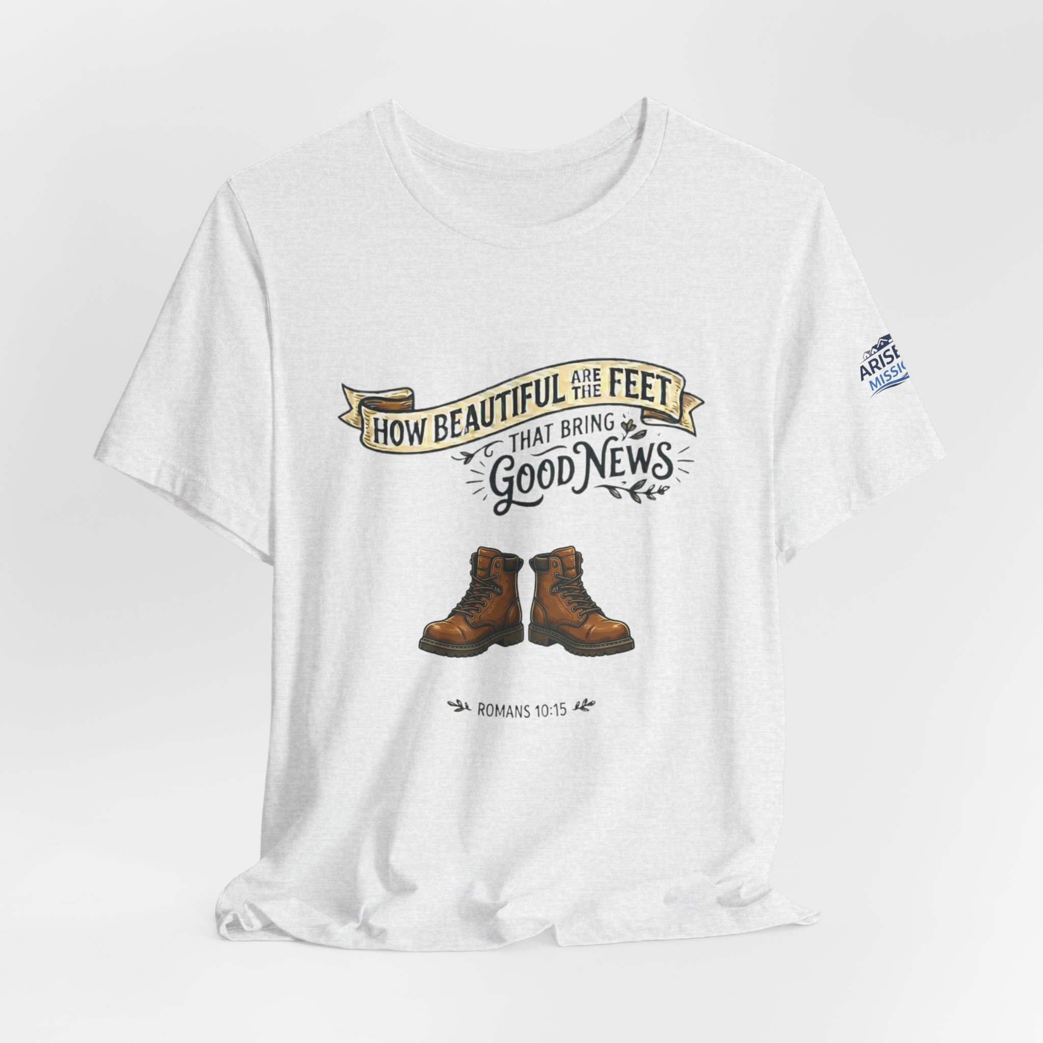 How Beautiful Are the Feet Tee — Christian Faith Graphic T-Shirt - Image 11